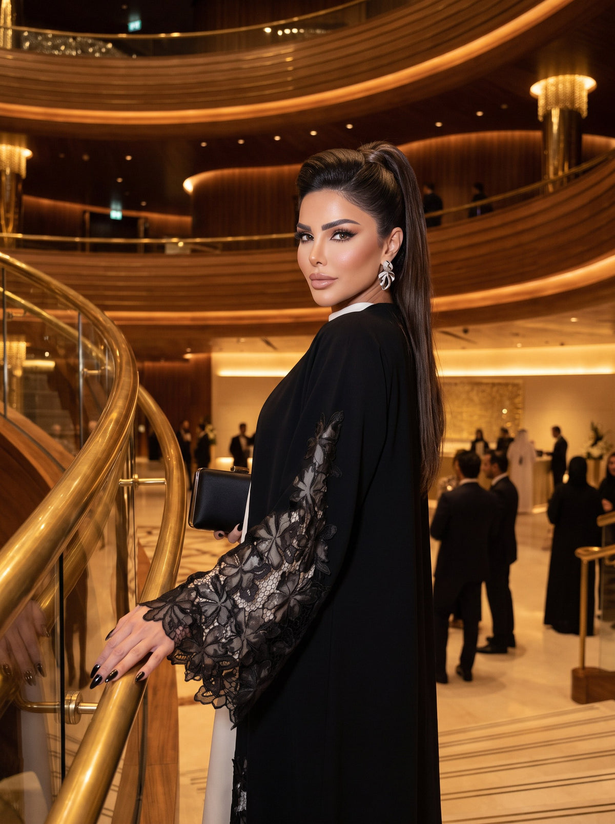 DALAL abaya worn for an evening at the opera