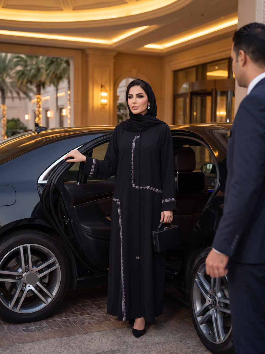 RETAJ abaya, Onyx Frame, The Executive Edit by Diva Atelier