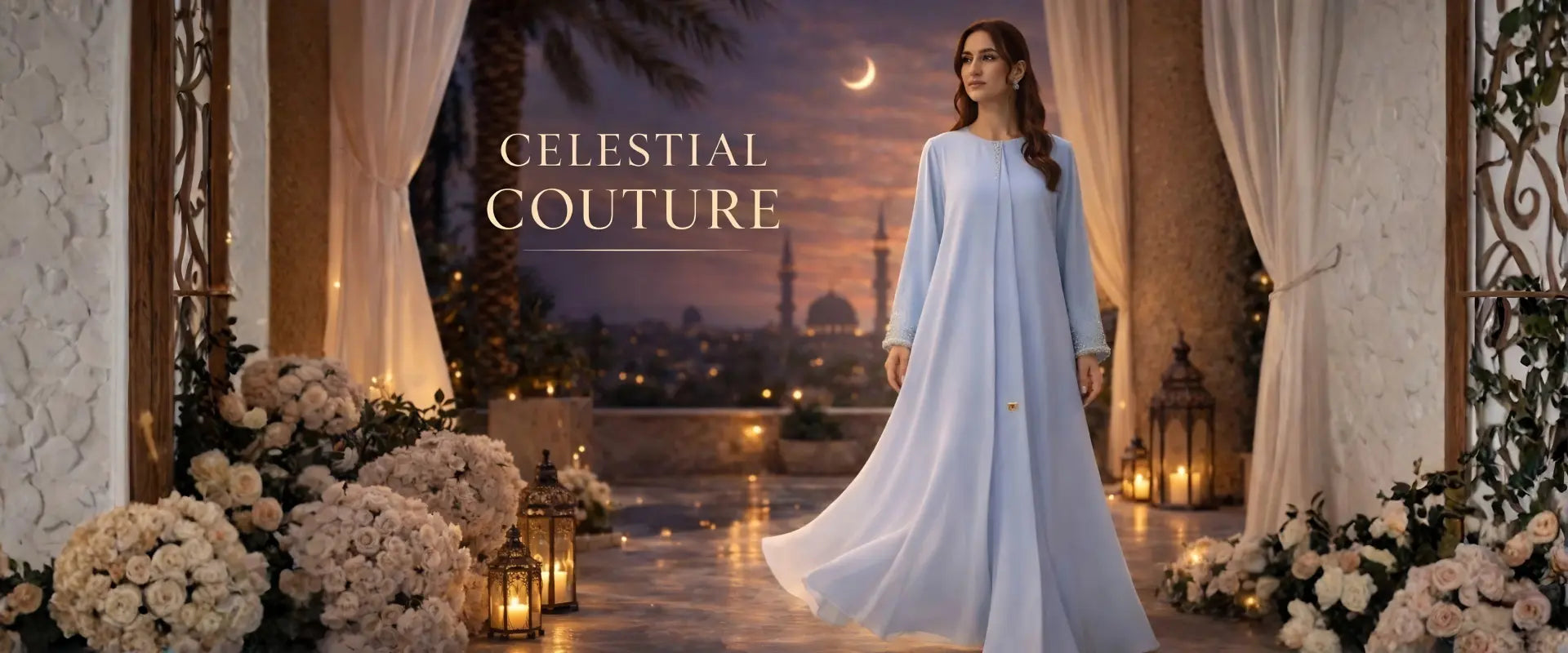 Celestial Couture - Ramadan | Eid 2026 Collection by Diva Atelier Luxury Abaya House - Collection  Banner Hero Image
