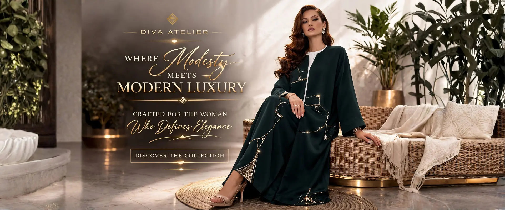 Where Modern Modesty Meets Modern Luxury by Diva Atelier Luxury Abaya House - Crafted for the woman who defines Elegance
