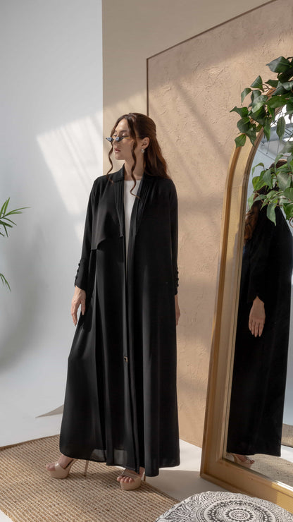 RAWAN Black Abaya