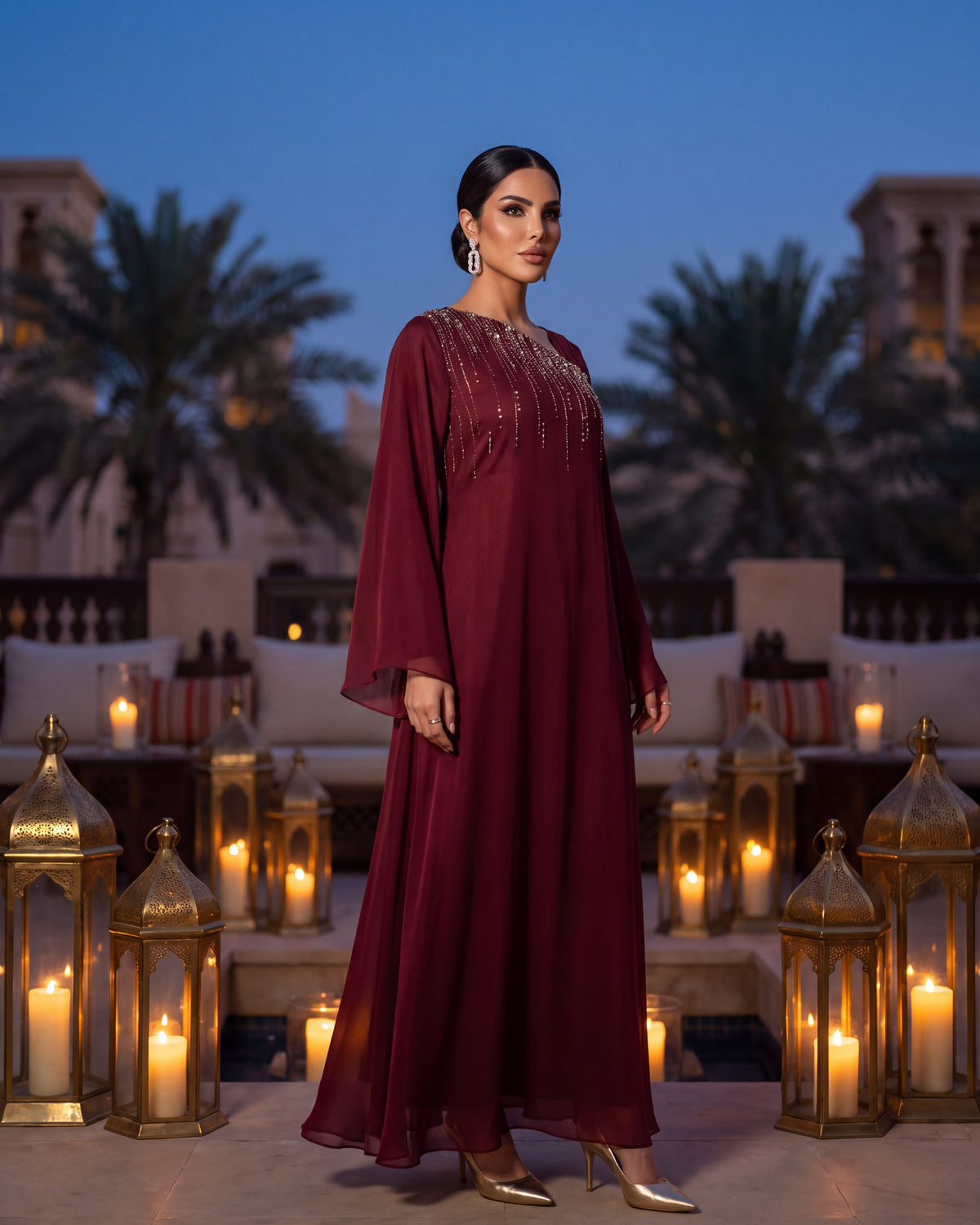 Shams kaftan, The Evening Edit