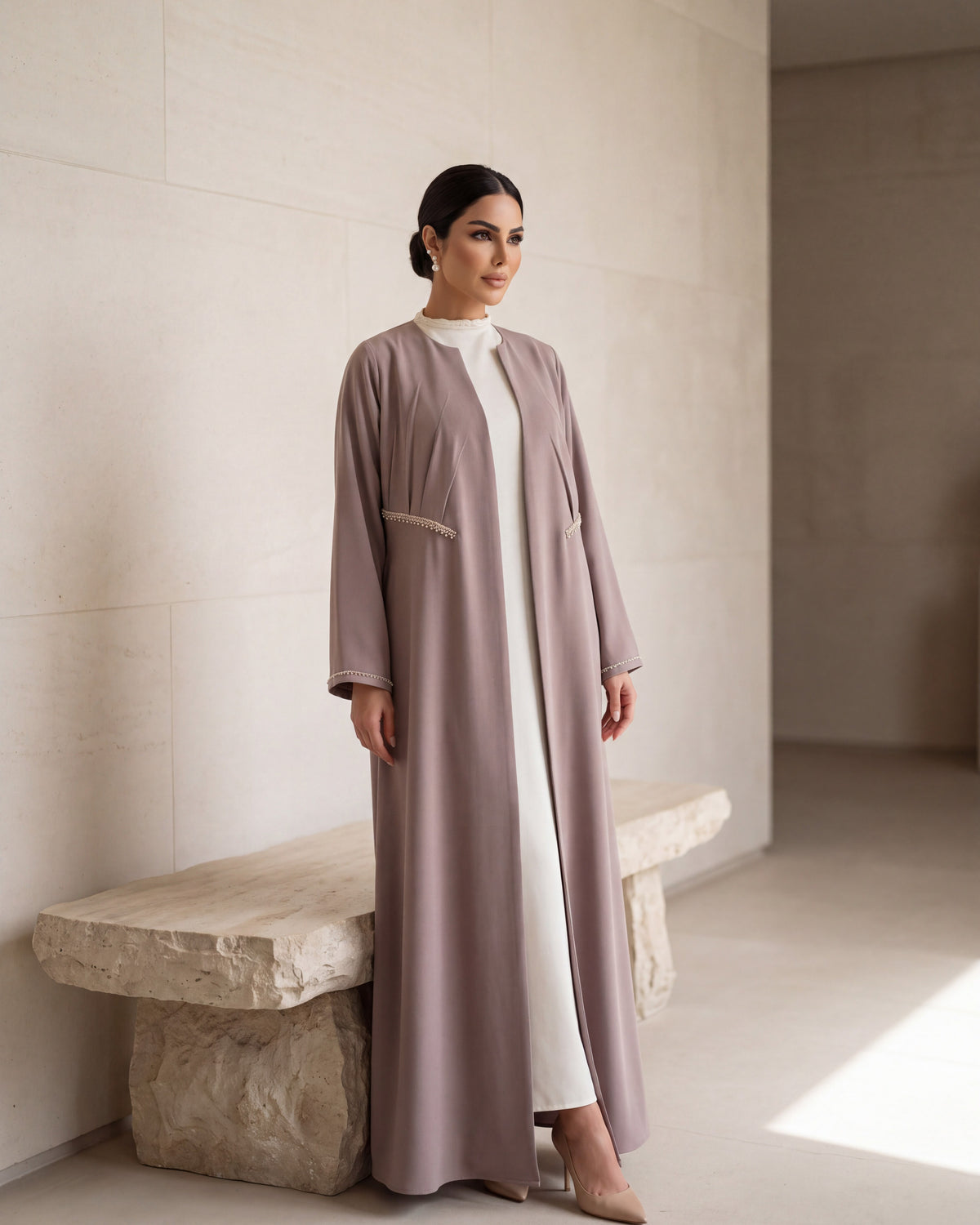 Dounia abaya, The Quiet Luxury Edit